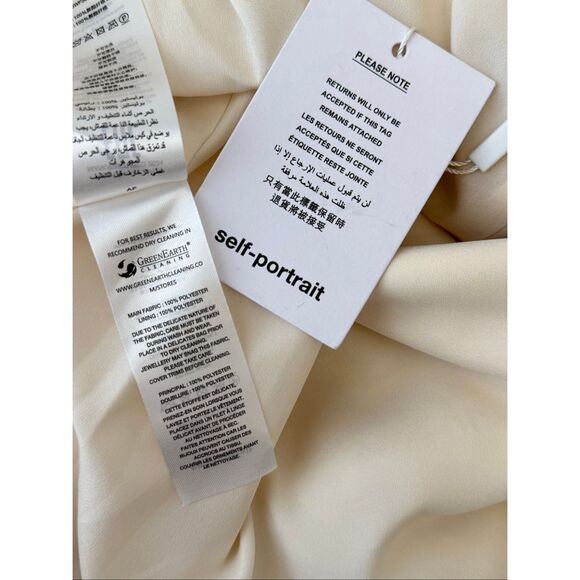 SELF-PORTRAIT Embellished crepe mini dress Size US 4 - Picture 12 of 13